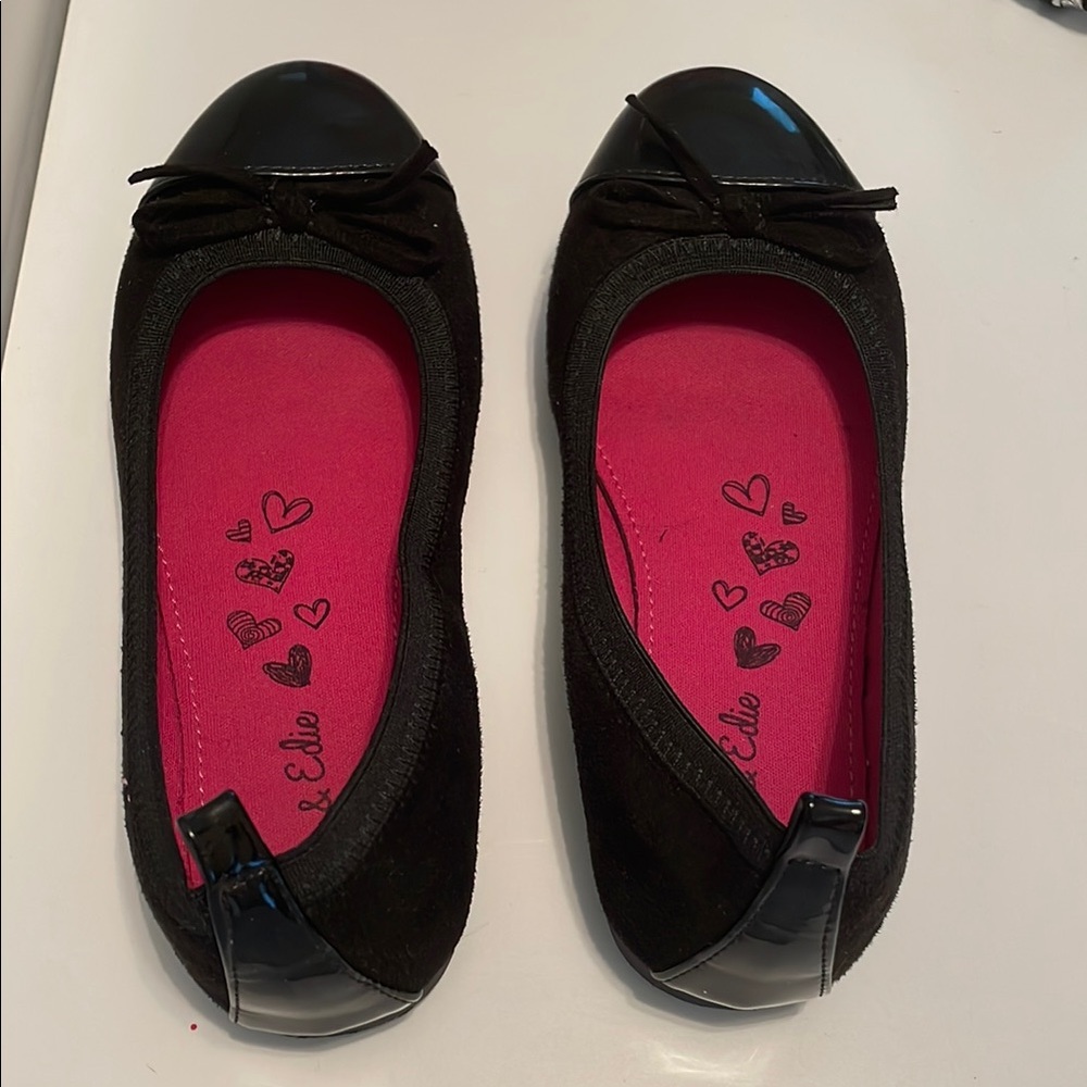 Olive and Edie Black Kids Ballet Flats